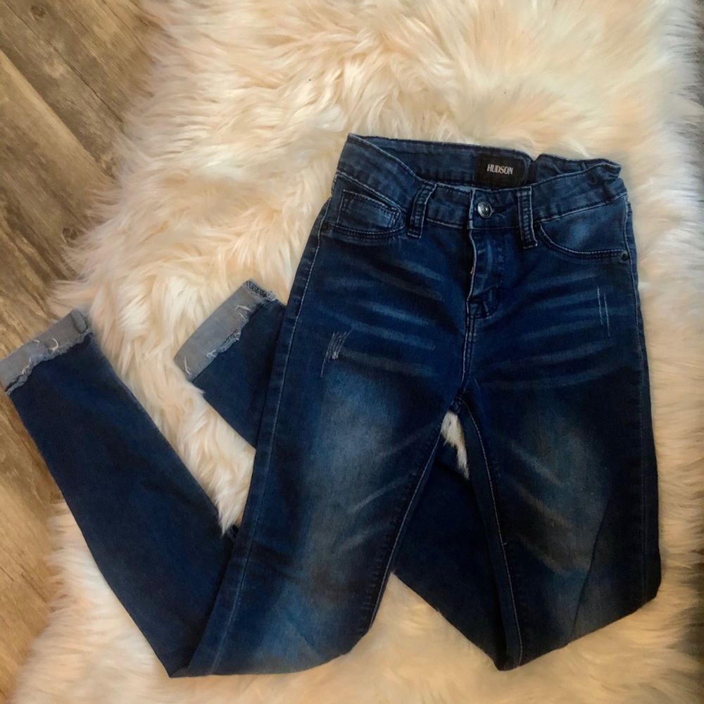 HUDSON CUFFED JEANS SIZE 10
